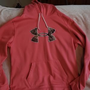 Under armour pink camo hoodie